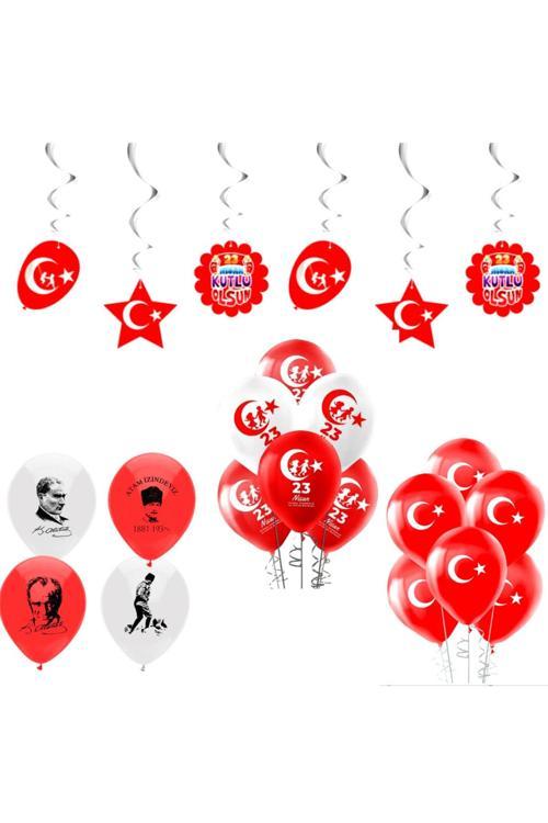 23 Nisan Atatürk Baskılı Balonlu Set