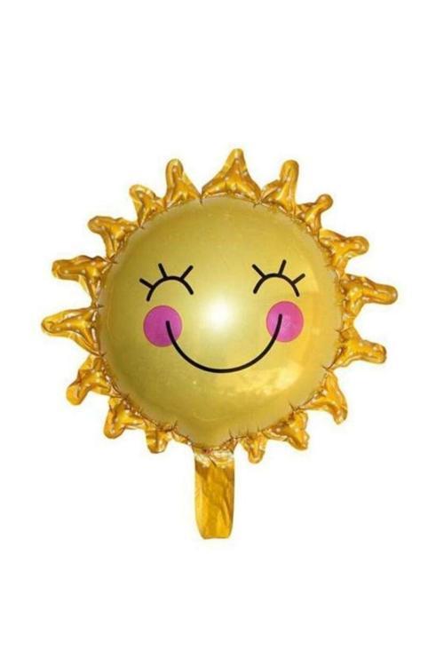 Gülen Yüz Güneş Şekilli Folyo Balon 1 Adet