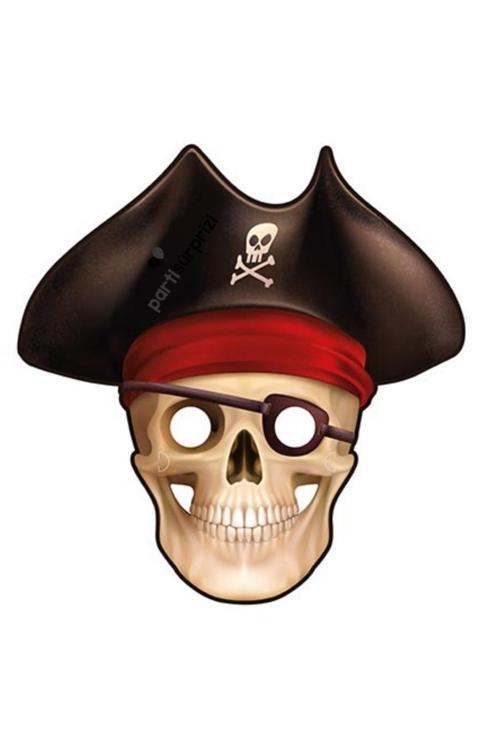 Korsan Kağıt Maske 6 Adet