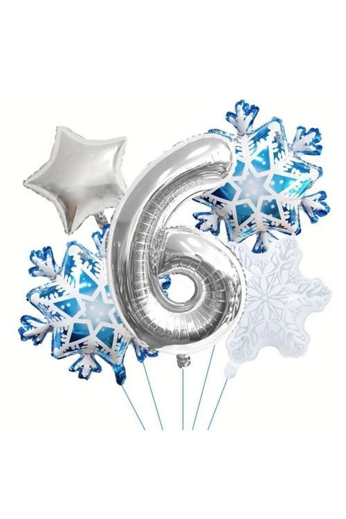Kartanesi 6 Yaş Rakam Folyo Balon Set