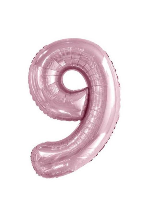 Bebek Pembe 9 Rakam Folyo Balon 100 Cm