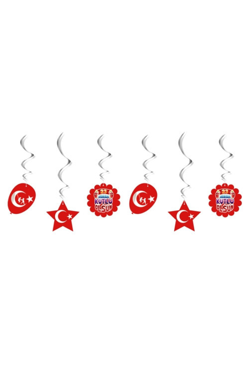 23 Nisan Kutlu Olsun Sarkıt Süs 6 Adet