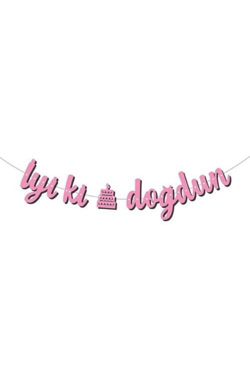 İyi Ki Doğdun Pembe Banner Afiş