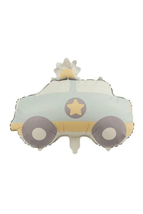 Retro Polis Arabası Şekilli Folyo Balon 60x56 cm 1 Adet