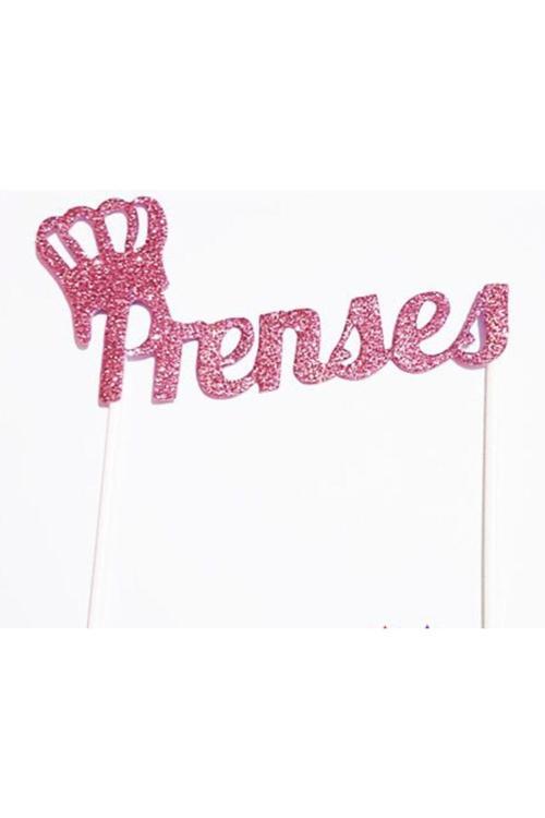 Prenses Simli Pembe Çubuklu Yazı