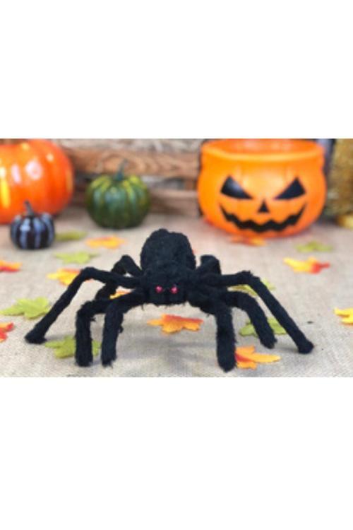 Halloween Cadılar Bayramı Siyah Örümcek 30 Cm 1 Adet