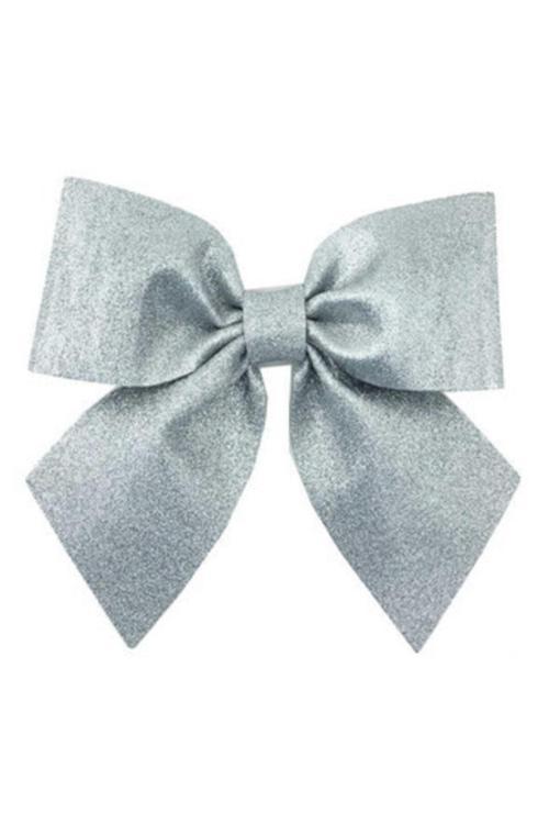 Gümüş Simli Fiyonk Evadan Dekor Süs 25x25 Cm