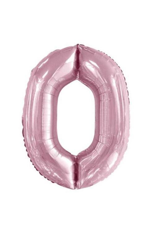 Bebek Pembe 0 Rakam Folyo Balon 100 Cm
