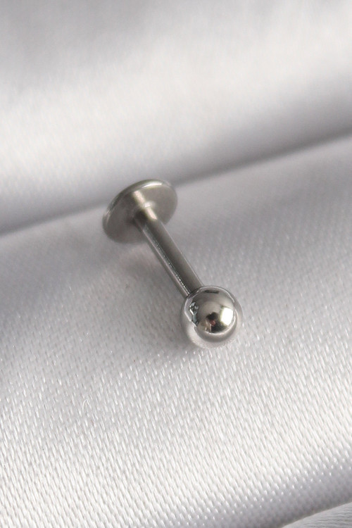 316L Çelik Gümüş Renk Topçuk Piercing - Tj-Pr1368