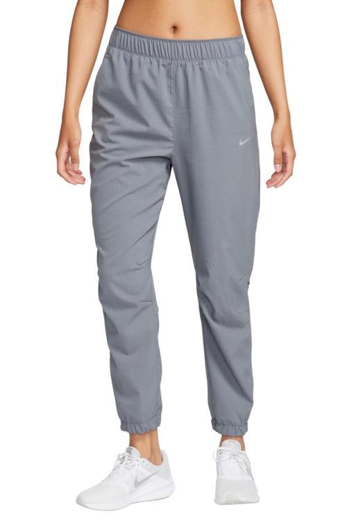 Dri Fit Fast Women's Mid Rise 7/8 Warm Up Running Trousers Kadın Dokuma Reflektörlü Koşu Eşofman Altı Gri