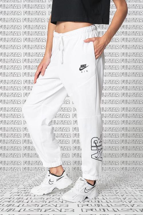 Air Fleece Loose Fit Sweat Pants White Bol Kesim Kadın Eşofman Altı Beyaz