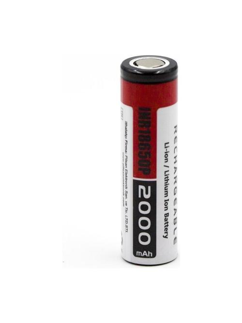 18650P 3.7 V 2000 Mah 15C Şarj Edilebilir Li-Ion Pil