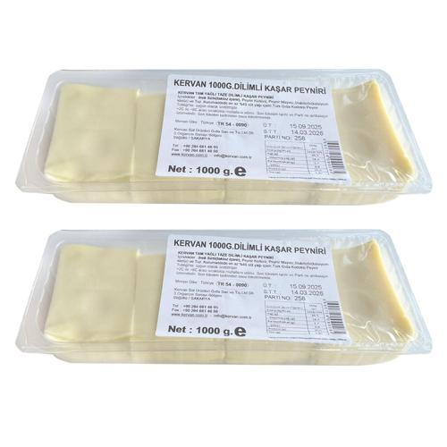 Dilimli Kaşar Peyniri 1000 gr x 2 Adet