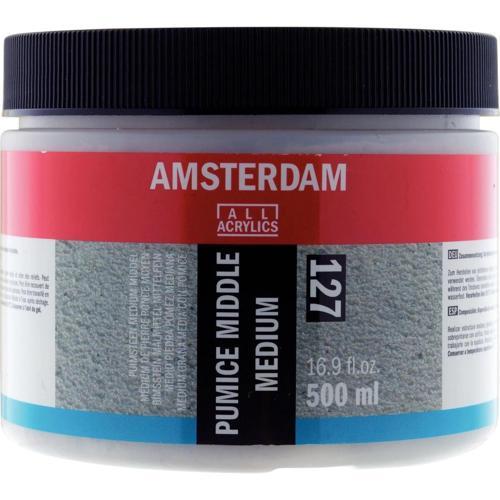 Amsterdam Pumice Middle Medium 127 Süngertaşı Grenli Medyum 500 ml.