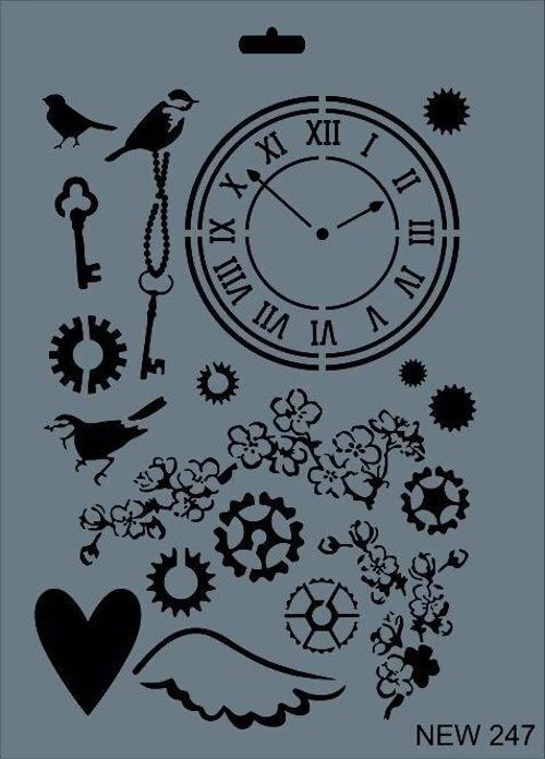 Stencil Boyama Şablonu 25x35 cm. NEW-247