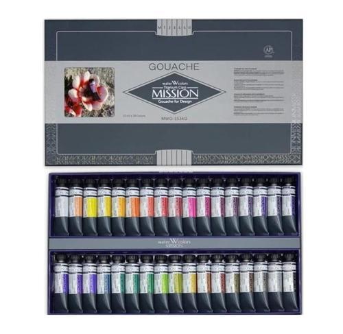 Titanium Class Pigment Tüp Guaj Boya Seti 15 ml. x 34 Renk