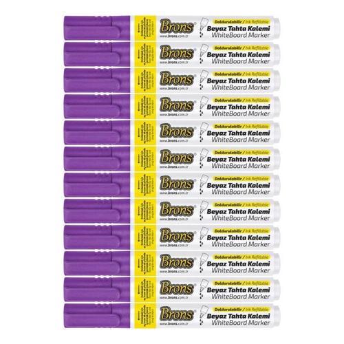 Doldurulabilir Tahta Kalemi Mor 12'li Kutu