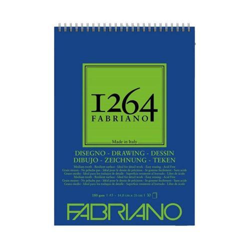 1264 Drawing Paper Üstten Spiralli Eskiz Çizim Defteri 180 gr. A5 30 yaprak