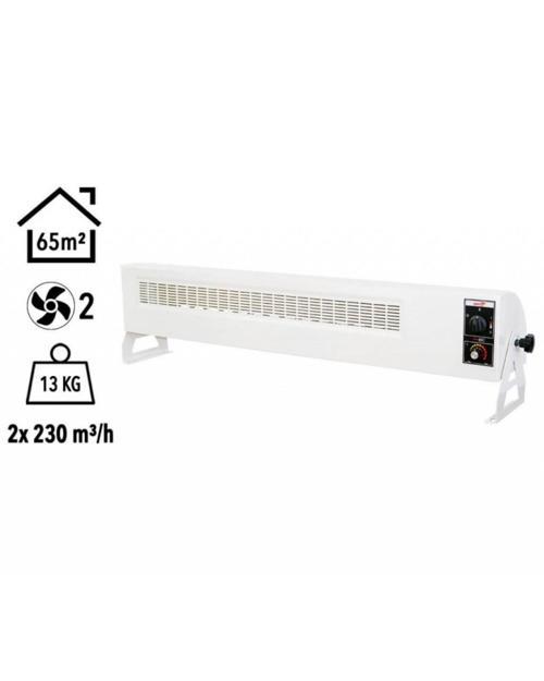 360 6000W Monofaze Elektrikli Fanlı Isıtıcı Krem