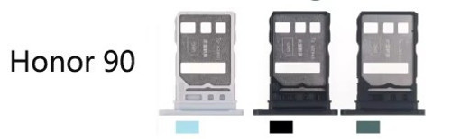 Huawei Honor 90 içinSIM kart tepsi Sim kart tutucu yuvası adaptörü ve mikro SD kart tepsi tutucu
