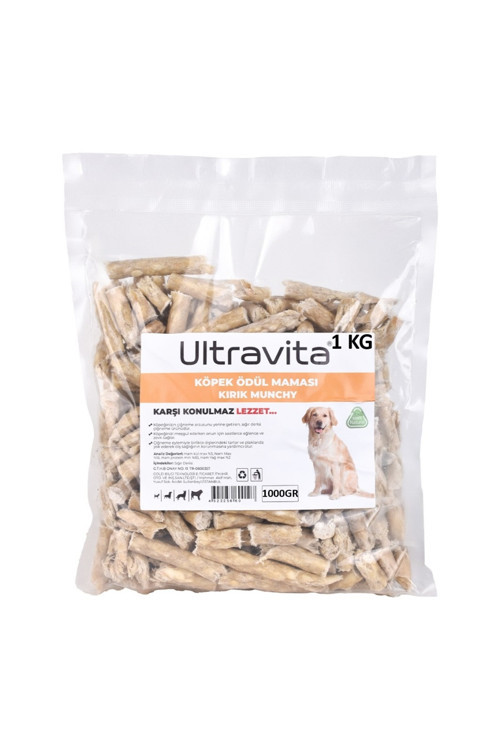 1 Kg %100 Doğal Koruyucu Madde Içermez Atıştırmalık Munchy Çubuk Köpek Kemiği Ve Ödül Maması