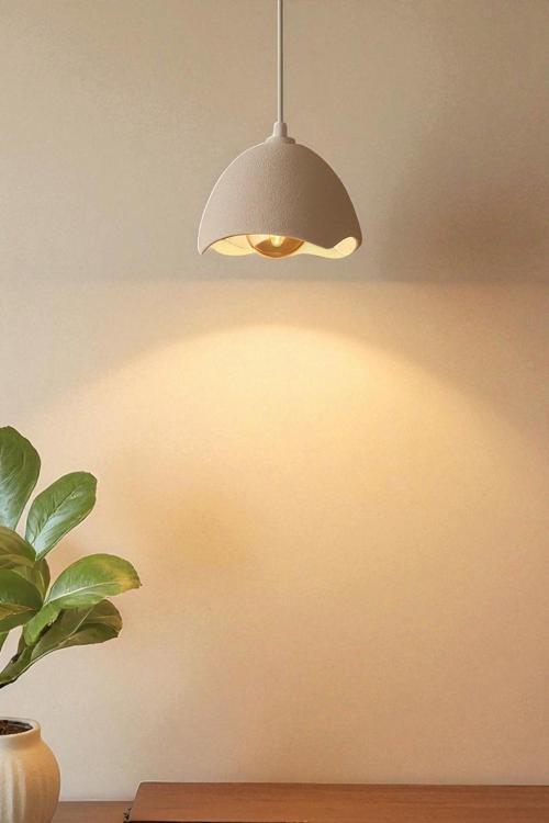 Modern Şapka Form Beton Sarkıt Avize İç Mekân Dekoratif Aydınlatma Mutfak Salon