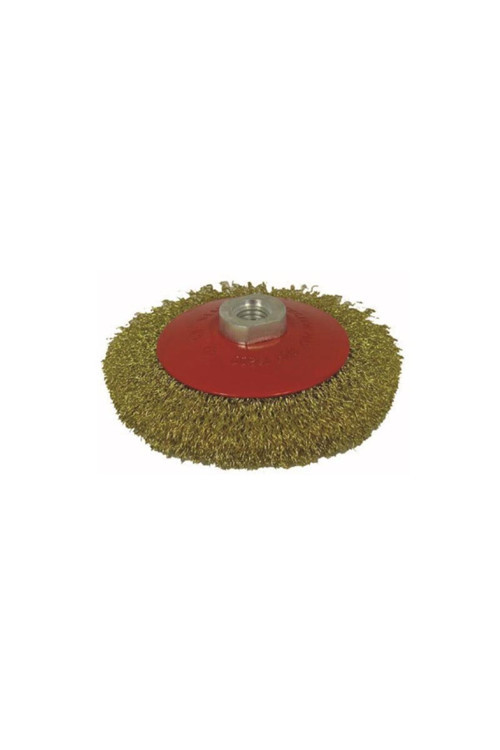 Partner 03031 M14 Vidalı Sarı Telli Fırça 100 Mm