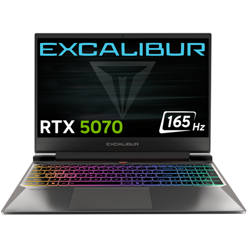 Excalibur G880 Core i7-13620H 24GB 1TB 8GB RTX5070 15.6" W11 Home Gaming Laptop G880.1362-CF70A-C