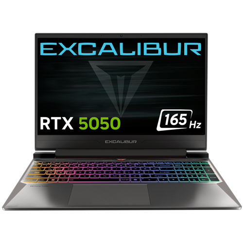 Excalibur G880 Core i7-13620H 24GB 2TB 8GB RTX5050 15.6" Freedos Gaming Laptop G880.1362-CX50X-C