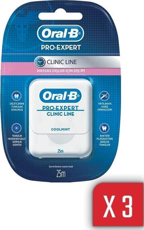 Pro-Expert Clinic Line Diş İpi 25 m 3 Adet