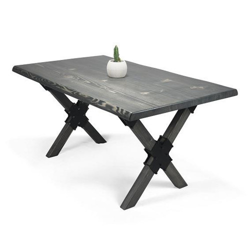 Doğal Ağaç Masif Kütük Masa Yemek Masası (Ağaç Ayak) 60cm x 150cm