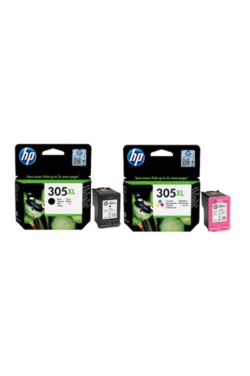 305Xl Siyah Ve Renkli 2Li Paket - 3Ym63Ae/3Ym62Ae