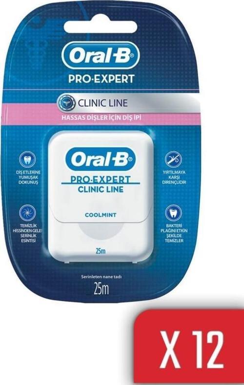 Pro-Expert Clinic Line Diş İpi 25 m x12 Adet