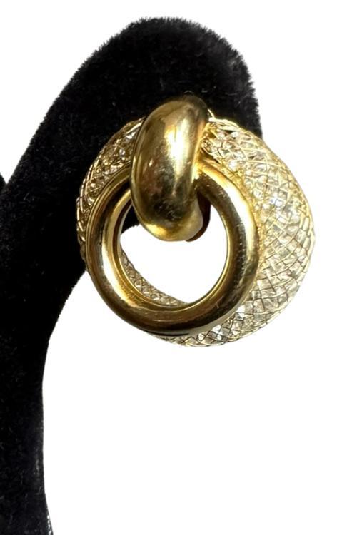 - İREM 3914 3429 Tombul Halka ve File İçinde Taşlı Halka Küpe