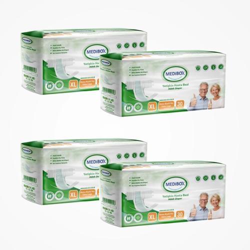 box Yetişkin Bel Bantlı Hasta Bezi (XL) X Large | 120 Adet
