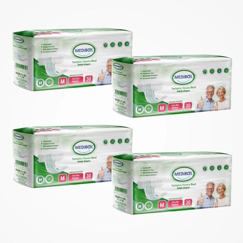 box Yetişkin Bel Bantlı Hasta Bezi (M) Medium | 120 Adet