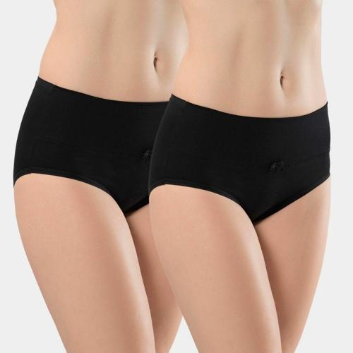 Kadın Likralı Külot (2'li Paket) 964/Siyah