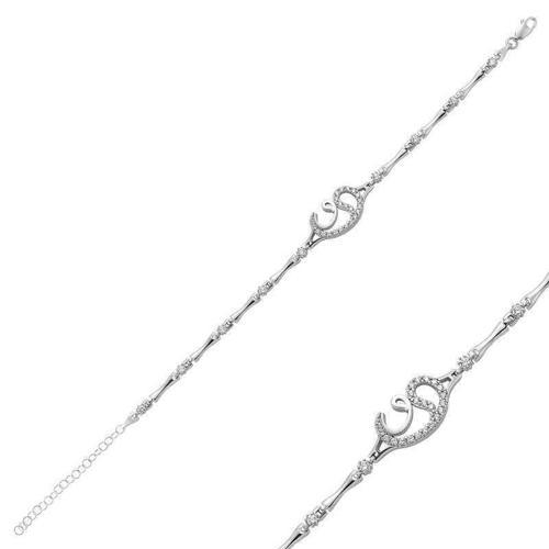 925 Ayar Gümüş Vav Bileklik (BC-DE057B)