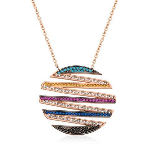 925 Ayar Gümüş Sonsuzluğa Giden Yol Kadın Gümüş Kolye (BC-11FC88)