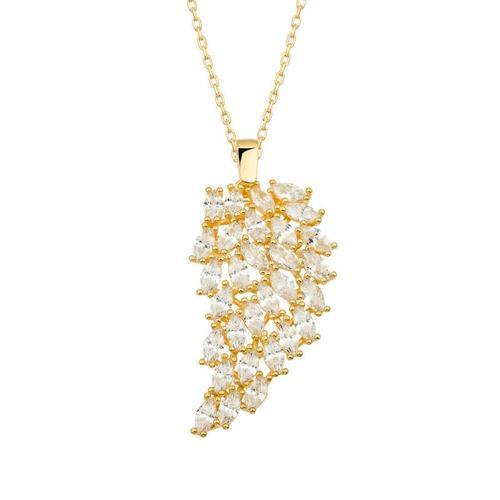 ​925 Ayar Gümüş Melek Kanadı Bayan Gümüş Kolye (BC-C7B8E1)