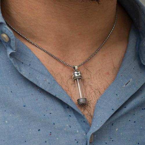 Gümüş İçi Açılabilen Muska Kabı Cevşen Kolye (BC-B6C00D)