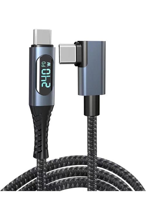 Usb 4 Kablo, Thunderbolt Pd 240 W Çift Destekler 8K Hd Ekran Usb C Kablosu 8K@60Hz 40Gbps 1.2M Zr849