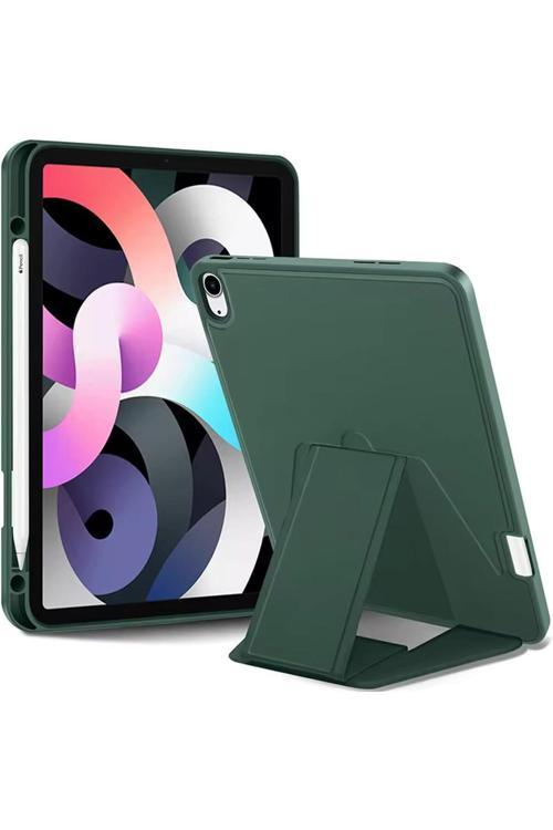 Galaxy Tab S9 Fe İle Uyumlu Kılıf Lüks Kadife İç Kaplamalı Suni Deri, Mıknatıslı V- Stand Arka Kapak