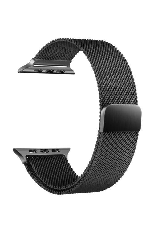 Apple Watch Için 42Mm Mıknatıslı Metal Kayış Kordon Siyah