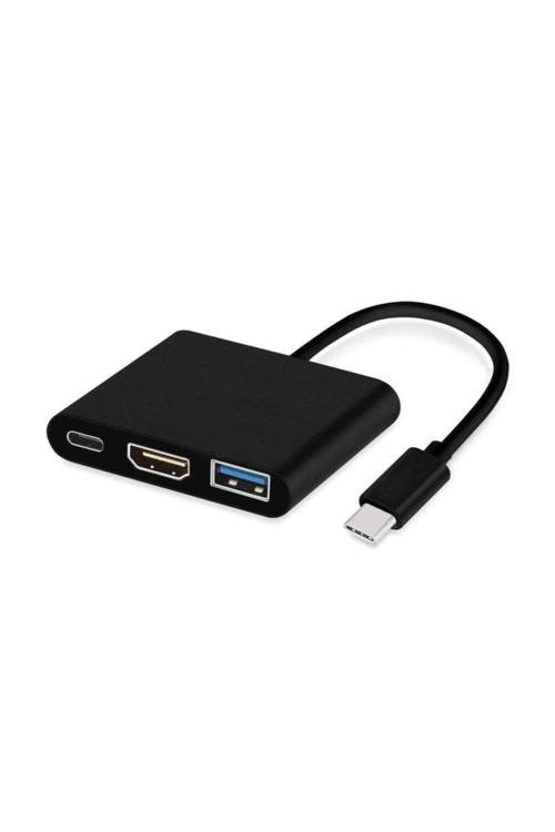 Type-C To 4K Hdmı + Usb 3.0 + Usb Type-C Dönüştürücü