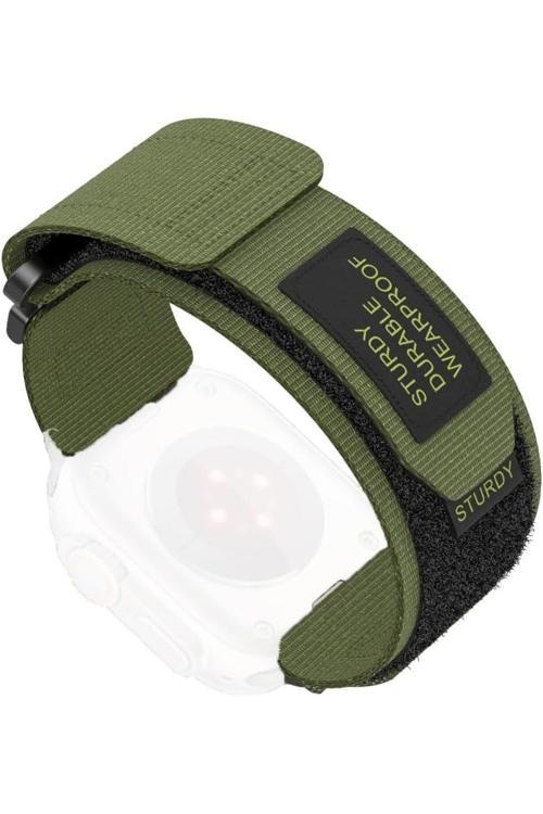 Apple Watch İle Uyumlu Kayış 42/44/45/49Mm Wear-Proof Spor Esnek Çırt Çırt Adventure Silikon Kordon