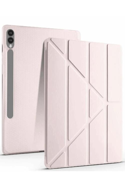 Galaxy X610 Tab S9 Fe Plus İle Uyumlu 12.4 Kılıf Kalem Koyma Bölmeli Standlı Attravtive Smart Cover