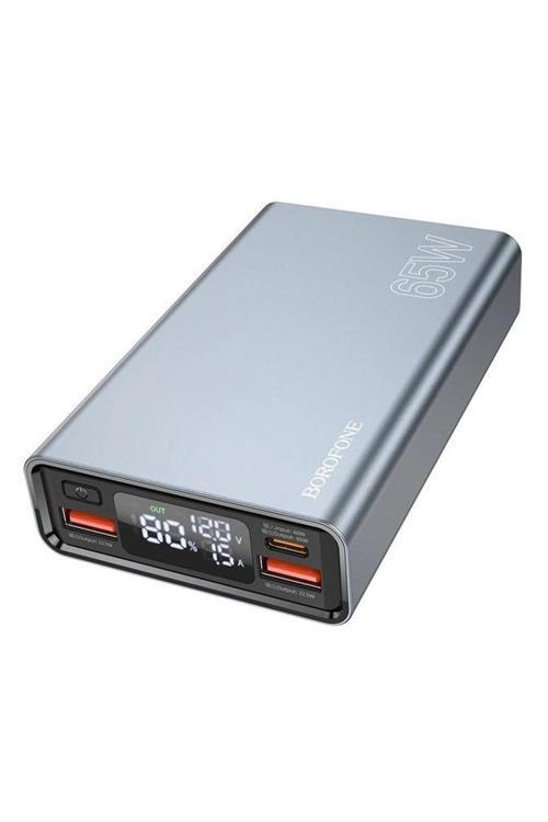 15000Mah 65W Usb-C Input Ve Output Digital Ekranlı Powerbank İphone İle Uyumlu Şarj Gösterli Bj40