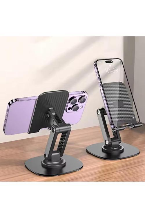 Katlanabilir Stant Business Model Abs + Silikon Materyal Tablet Akıllı Telefon Standı S118