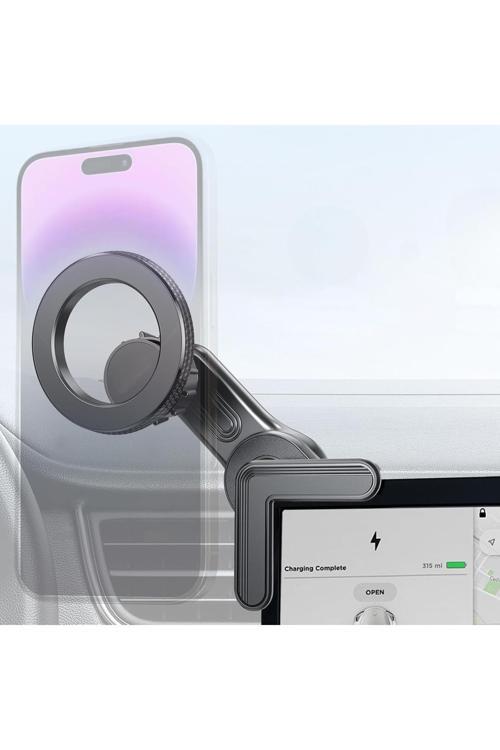 Tesla Ve Multimedia Ekranlı Araç Uyumlu Telefon Tutucu Mag Screen, Universal Araç İçi | Zr1082